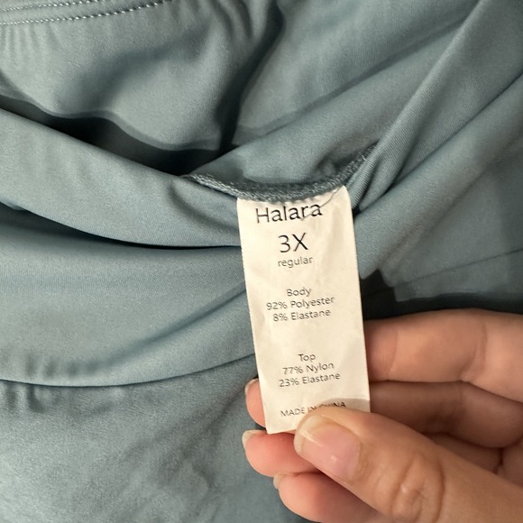 Halara Breezeful High Waisted High Low Ruffled 2-in-1 Midi Skirt As 3XL  Blue - Picture 11 of 16